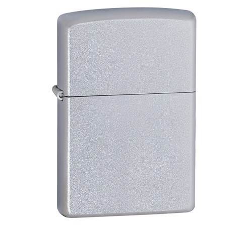 Зажигалка ZIPPO Classic с покрытием Satin Chrome™, латунь/сталь, серебристая, матовая, 38x13x57 мм