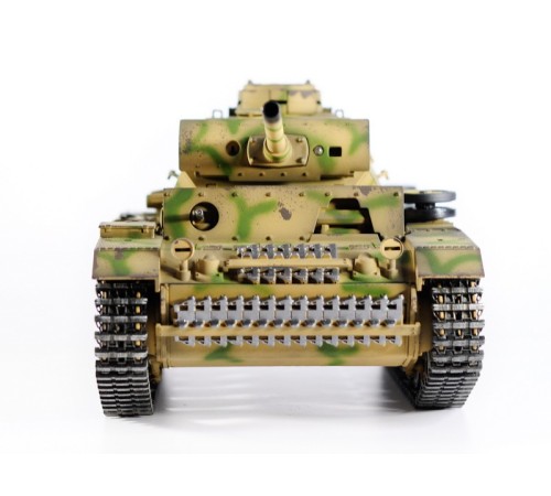 Р/У танк Taigen 1/16 Panzerkampfwagen III (Германия) дым, свет V3 2.4G RTR камуфляж