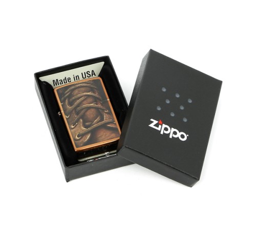 Зажигалка ZIPPO Classic с покрытием Toffee™, латунь/сталь, медная, матовая, 36x12x56 мм