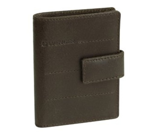 Визитница WENGER Street Hunter, коричневый, воловья кожа, 8х11х1 см