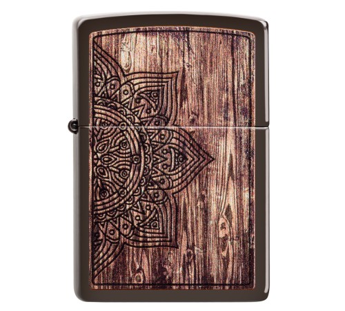 Зажигалка ZIPPO Classic с покрытием Brown Matte, латунь/сталь, коричневая, матовая, 38x13x57 мм