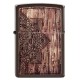 Зажигалка ZIPPO Classic с покрытием Brown Matte, латунь/сталь, коричневая, матовая, 38x13x57 мм