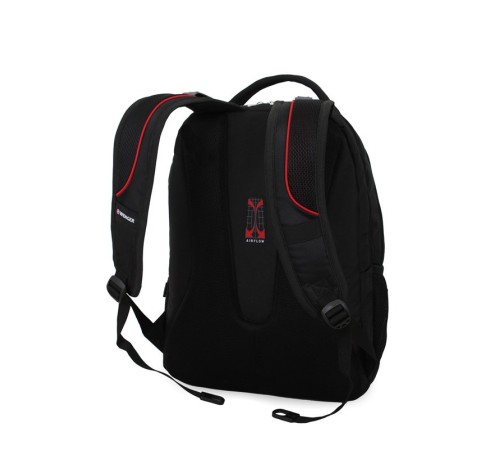 Рюкзак WENGER, 15”,черный/серый, полиэстер 900D/М2 добби, 34x19x46 см, 30 л