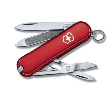 Нож-брелок VICTORINOX Classic, 58 мм, 7 функций, красный