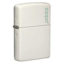 Зажигалка ZIPPO Classic с покрытием Glow In The Dark, латунь/сталь, белая, матовая, 38x13x57 мм