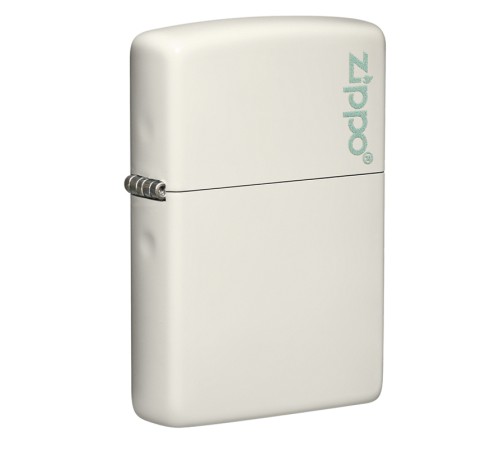 Зажигалка ZIPPO Classic с покрытием Glow In The Dark, латунь/сталь, белая, матовая, 38x13x57 мм