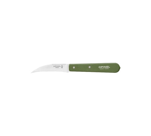 Нож столовый Opinel №114, деревянная рукоять, блистер, нержавеющая сталь, темно-зеленый 003130