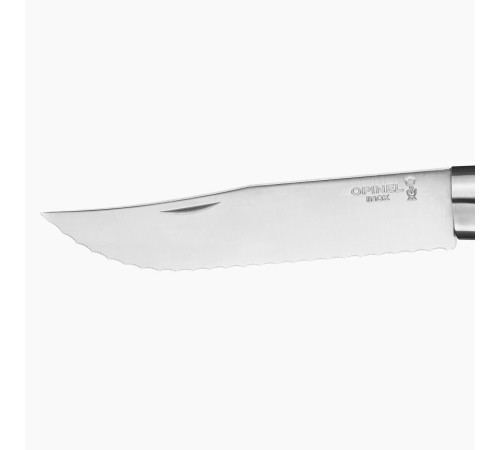Нож Opinel №12, нержавеющая сталь, рукоять из бука, серрейторная заточка, 002441
