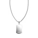 Подвеска ZIPPO Black Crystal Pendant Necklace, серебристо-чёрная, с цепочкой 60 см, сталь, 35 мм