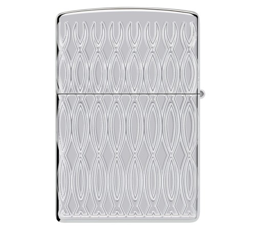 Зажигалка ZIPPO Armor® с покрытием High Polish Chrome, латунь/сталь, серебристая, 38x13x57 мм