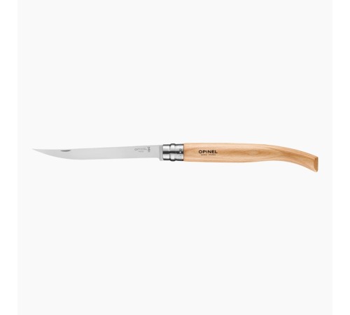 Нож филейный Opinel №15, нержавеющая сталь, рукоять из дерева бука