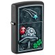 Зажигалка ZIPPO Ladybug Design с покрытием Black Matte, латунь/сталь, черная, матовая, 38x13x57 мм