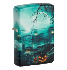 Зажигалка ZIPPO Graveyard с покрытием 540 Matte, латунь/сталь, разноцветная, 38x13x57 мм