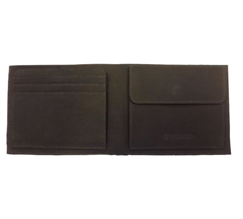 Портмоне WENGER Cloudy, коричневый, воловья кожа, 12х2х9,5 см