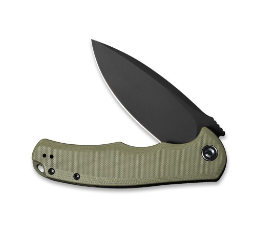Складной нож CIVIVI Praxis 9Cr18MoV Steel Black Stonewashed Handle G10 OD Green