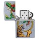 Зажигалка ZIPPO Dragon Design с покрытием Street Chrome™, латунь/сталь, серебристая, 38x13x57 мм