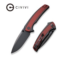Складной нож CIVIVI Teraxe сталь Nitro-V, рукоять G10 черно-бордовая