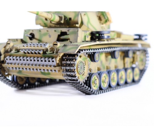 Р/У танк Taigen 1/16 Panzerkampfwagen III (Германия) дым, свет (для ИК боя) V3 2.4G RTR камуфляж