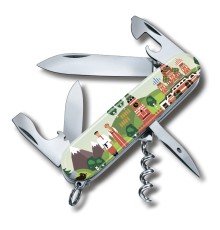 Нож перочинный VICTORINOX Spartan Из России с любовью, 91 мм, 12 функций, разноцветный