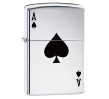 Зажигалка ZIPPO Сlassic с покрытием High Polish Chrome, латунь/сталь, серебристая, 38x13x57 мм