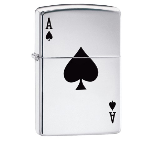 Зажигалка ZIPPO Сlassic с покрытием High Polish Chrome, латунь/сталь, серебристая, 38x13x57 мм