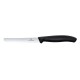 Набор из 6 столовых ножей VICTORINOX SwissClassic, 11 см, волнистая заточка, чёрная рукоять