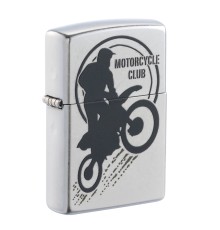 Зажигалка ZIPPO с покрытием Street Chrome, латунь/сталь, серебристая, матовая, 38x13x57 мм