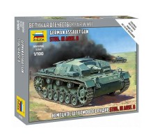 Сборная модель ZVEZDA Немецкое штурмовое орудие Stug-III Ausf.B, 1/100