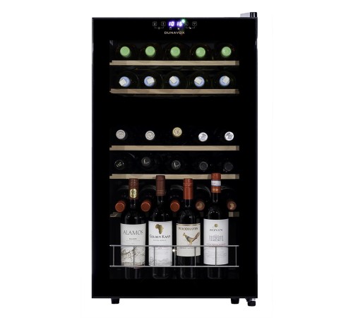 Винный шкаф Dunavox компрессорный двухзонный DXFH-30.80