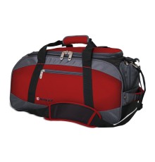 Сумка спортивная WENGER, красный/серый/чёрный, полиэстер 1200D, 52х25х30 см, 39 л