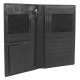 Портмоне для документов WENGER Alphubel, черный, кожа наппа, 12×1,5×22 см