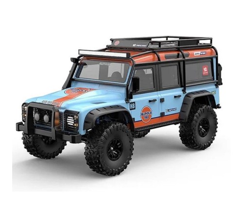 Радиоуправляемый краулер MJX Hyper Go H8H (голубой) Brushless 4WD 2.4G LED 1/8, без ЗУ и акб