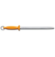 Мусат VICTORINOX Swibo, 30 см, овальная форма, мелко-средняя насечка, сталь, жёлтый