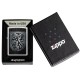 Зажигалка ZIPPO Dragon Design с покрытием Street Chrome, латунь/сталь, серебристая, 38x13x57 мм