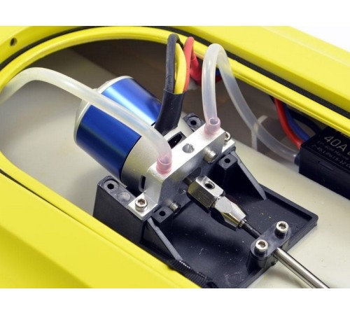 Радиоуправляемый катамаран Volantex RC ATOMIC 700 желтый Brushless PNP