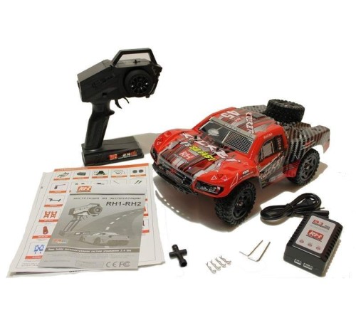 Радиоуправляемый шорт-корс Remo Hobby Rocket Brushless UPGRADE (красный) 4WD 2.4G 1/16 RTR