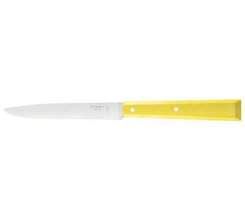 Нож столовый Opinel №125, нержавеющая сталь, желтый, 002043