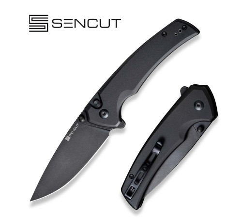 Складной нож SENCUT Serene сталь D2,  рукоять Алюминий черный