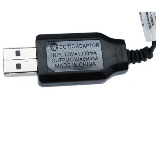 Зарядное устройство USB HUI NA TOYS 6V, 250mA, JST для 1510, 1520, 1530, 1540, 1586