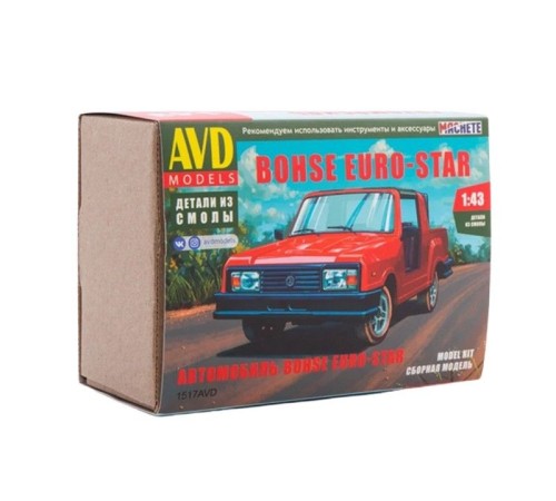 Сборная модель AVD Автомобиль Bohse Euro-Star2, 1/43