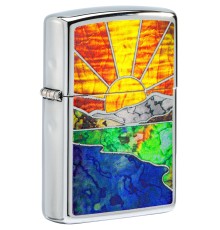 Зажигалка ZIPPO Лучшая цена с покрытием High Polish Chrome, латунь/сталь, серебристая, 38x13x57 мм