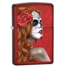 Зажигалка ZIPPO Classic с покрытием Candy Apple Red™, латунь/сталь, красная, глянцевая, 38x13x57 мм