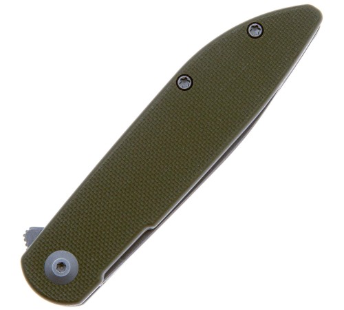 Складной нож SENCUT Bocll II D2 Steel Gray Stonewashed Handle G10 OD Green