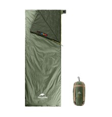 Мешок спальный Naturehike NH21MSD09 мини LW180, размер XL, зеленый, молния слева, 6927595777961L