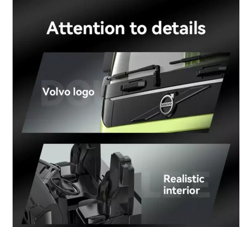 Радиоуправляемый бетоновоз Double Eagle Volvo FMX 1/20 2.4G RTR