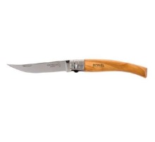Нож филейный Opinel №8, нержавеющая сталь, рукоять оливковое дерево, 001144