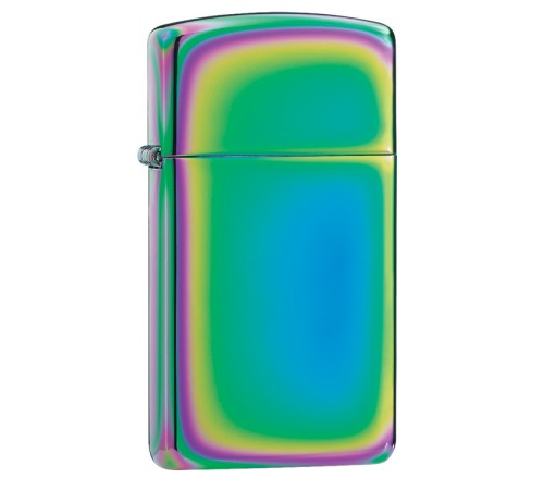 Зажигалка ZIPPO Slim® с покрытием Spectrum™, латунь/сталь, разноцветная, глянцевая, 29x10x60 мм