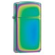 Зажигалка ZIPPO Slim® с покрытием Spectrum™, латунь/сталь, разноцветная, глянцевая, 29x10x60 мм