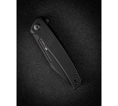 Складной нож SENCUT Brazoria D2 Steel Black Stonewashed Handle G10 Black