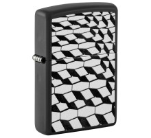 Зажигалка ZIPPO с покрытием Black Matte, латунь/сталь, черная, матовая, 38x13x57 мм